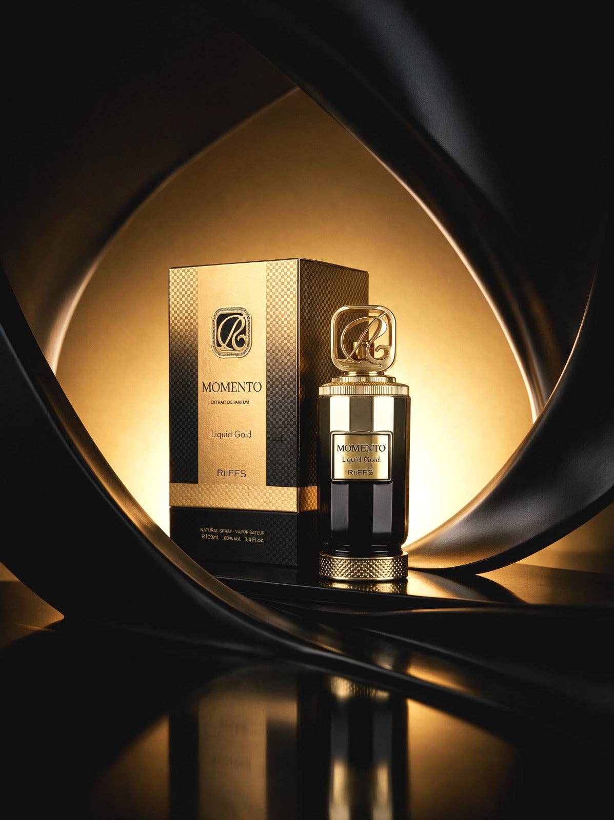 RIIFFS - MOMENTO LIQUID GOLD EXTRAIT | 3.4FL.OZ | FOR WOMEN AND MEN
